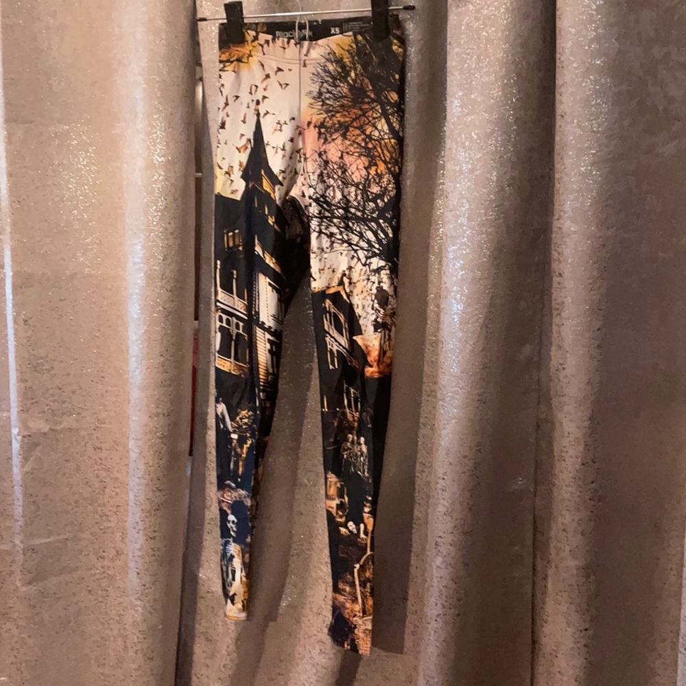 BlackMilk haunted house 2.0 leggings XS goth